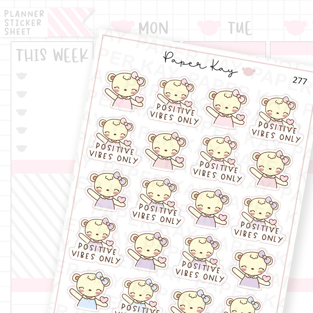 Positive Vibes Sticker Sheet