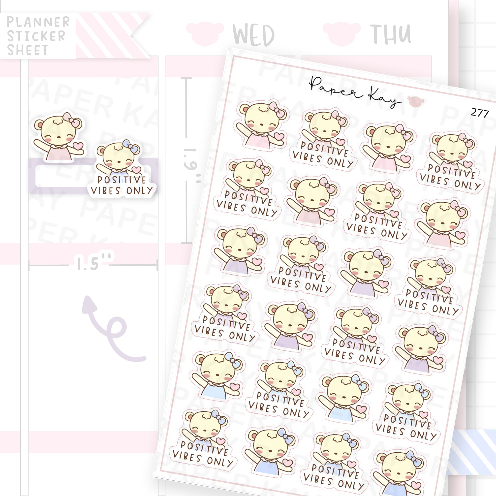 Positive Vibes Sticker Sheet