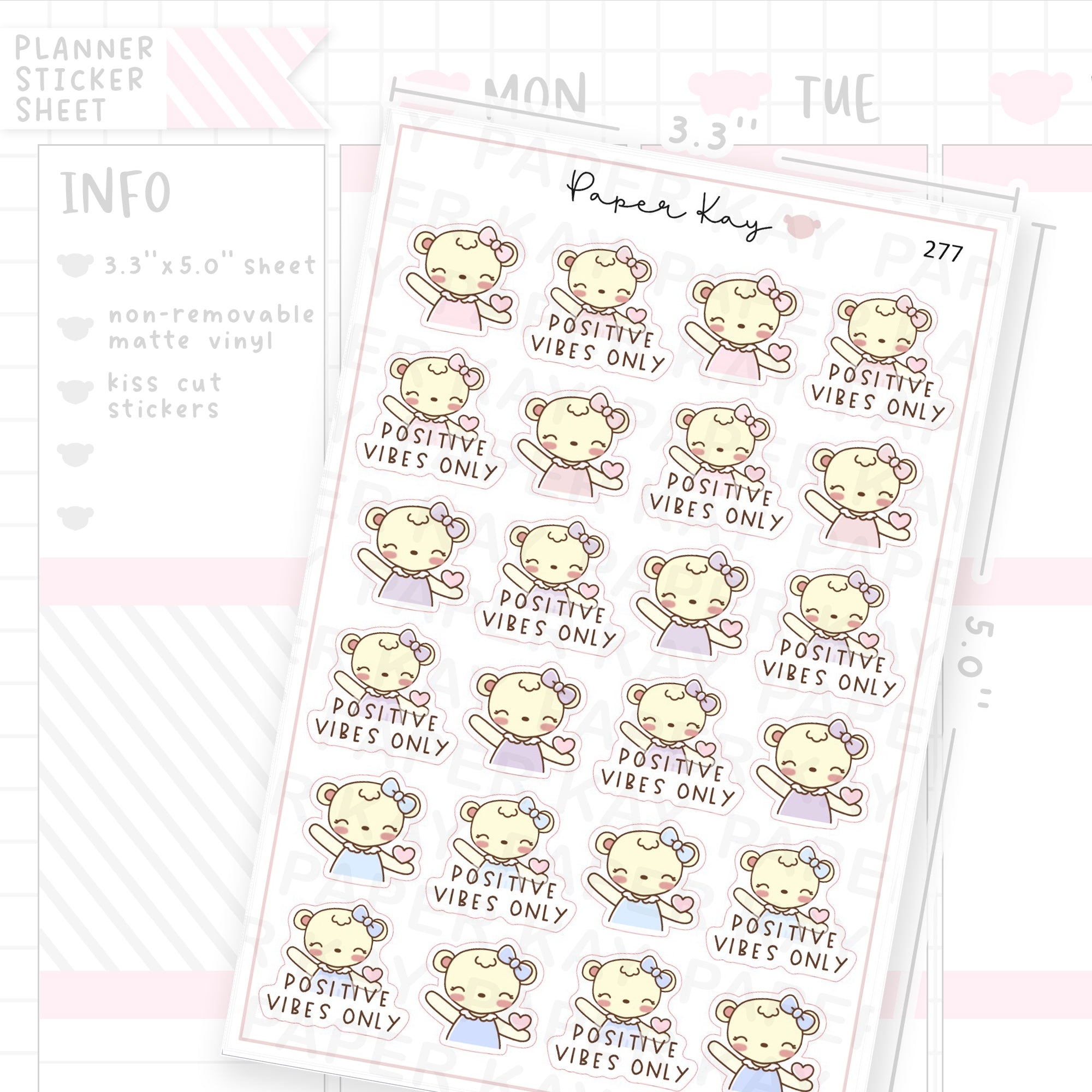 Positive Vibes Sticker Sheet
