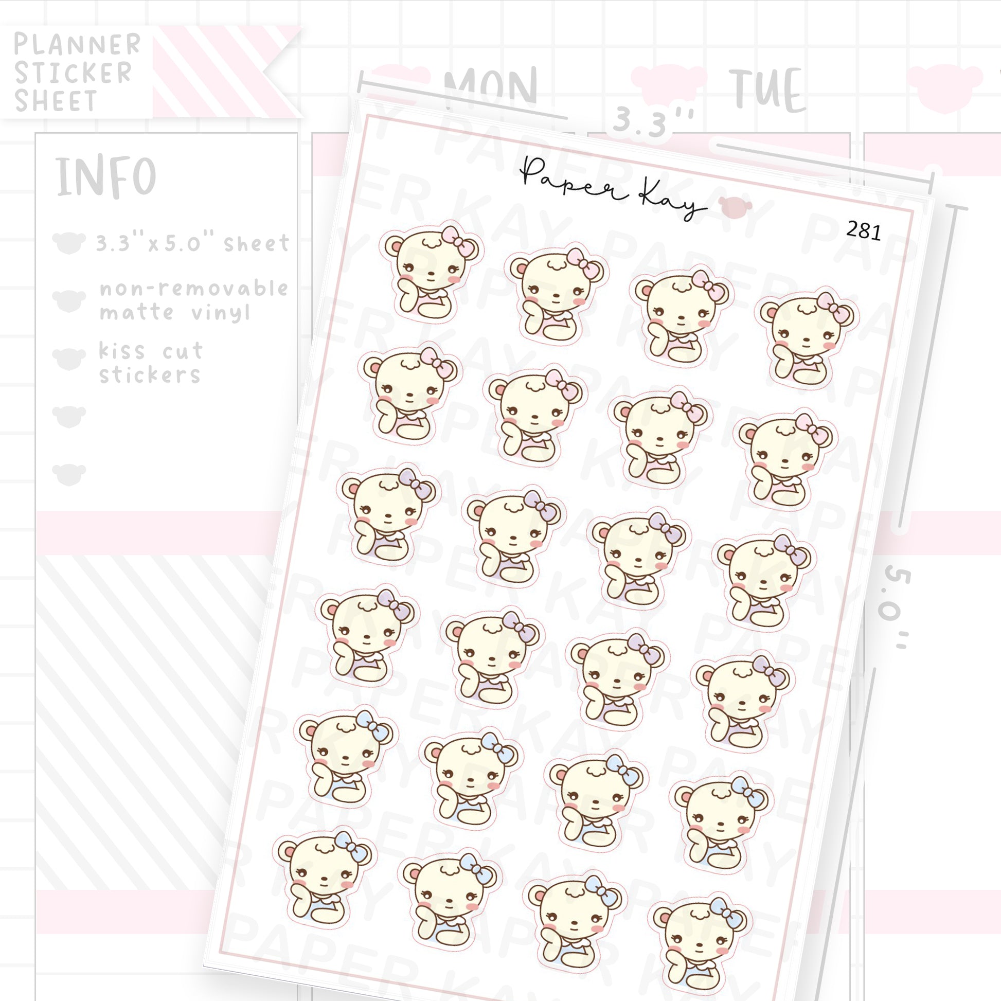 Bored Sticker Sheet – Paper Kay