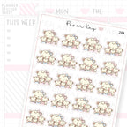Mama Bear and Cubs Sticker Sheet