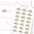 Planting Flowers/Gardening/Flower Bed Sticker Sheet