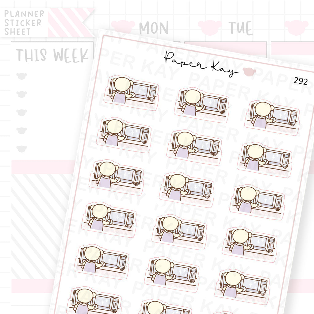 Clean Microwave Sticker Sheet