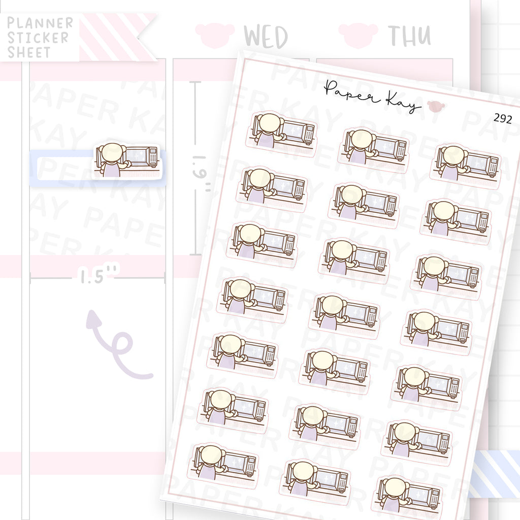 Clean Microwave Sticker Sheet