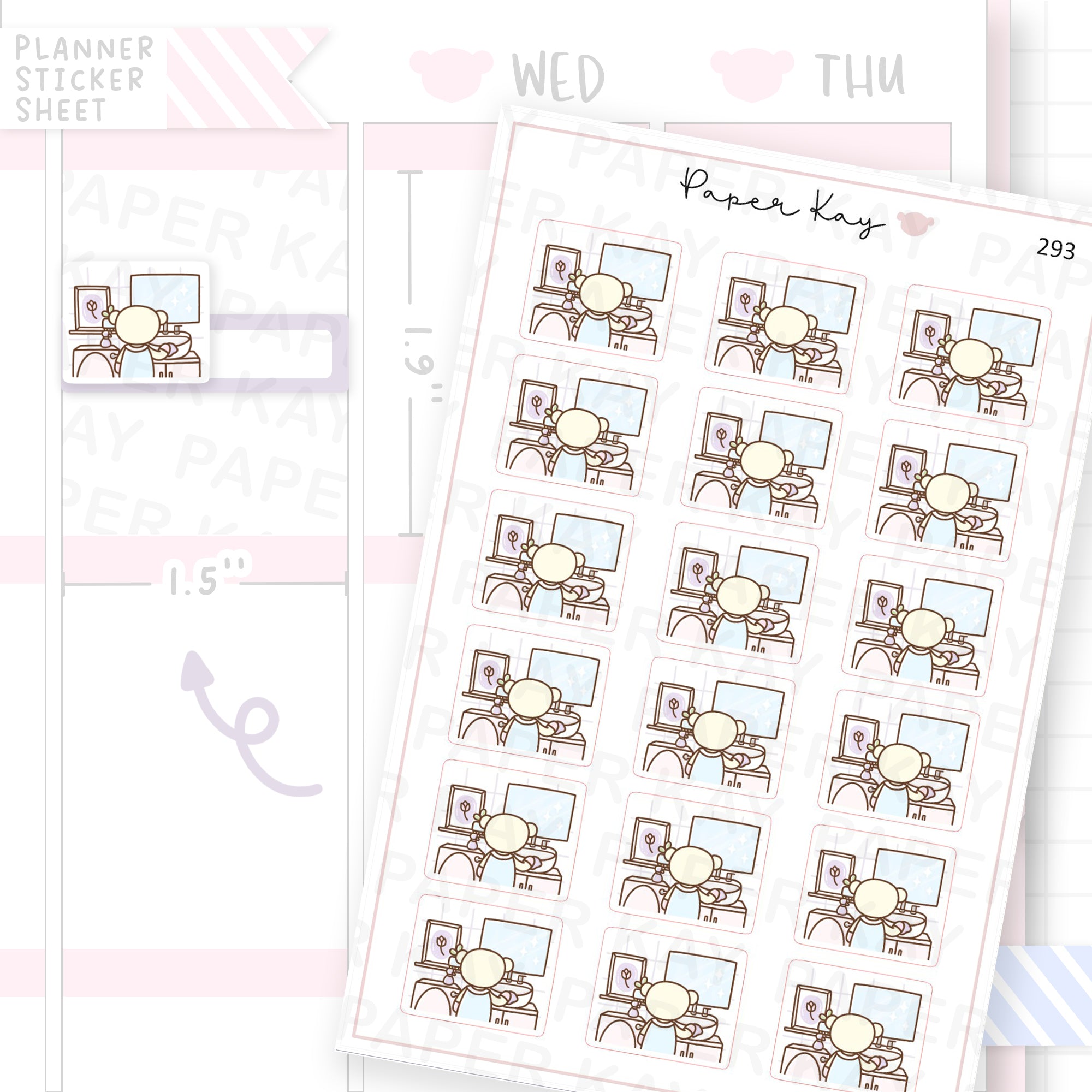 Clean Bathroom Sticker Sheet