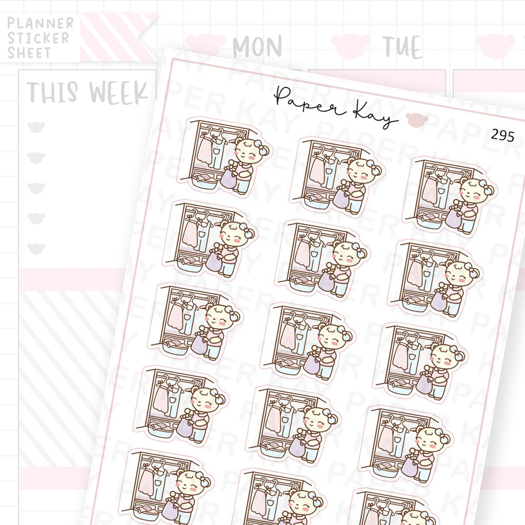 Reorganise Wardrobe Sticker Sheet