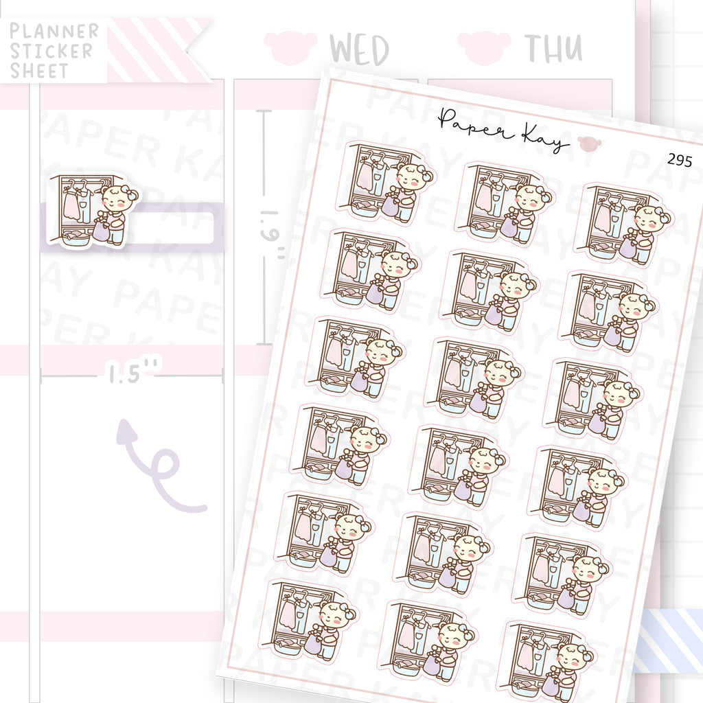 Reorganise Wardrobe Sticker Sheet