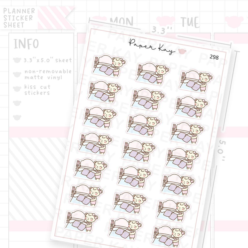 Make a Bed Sticker Sheet