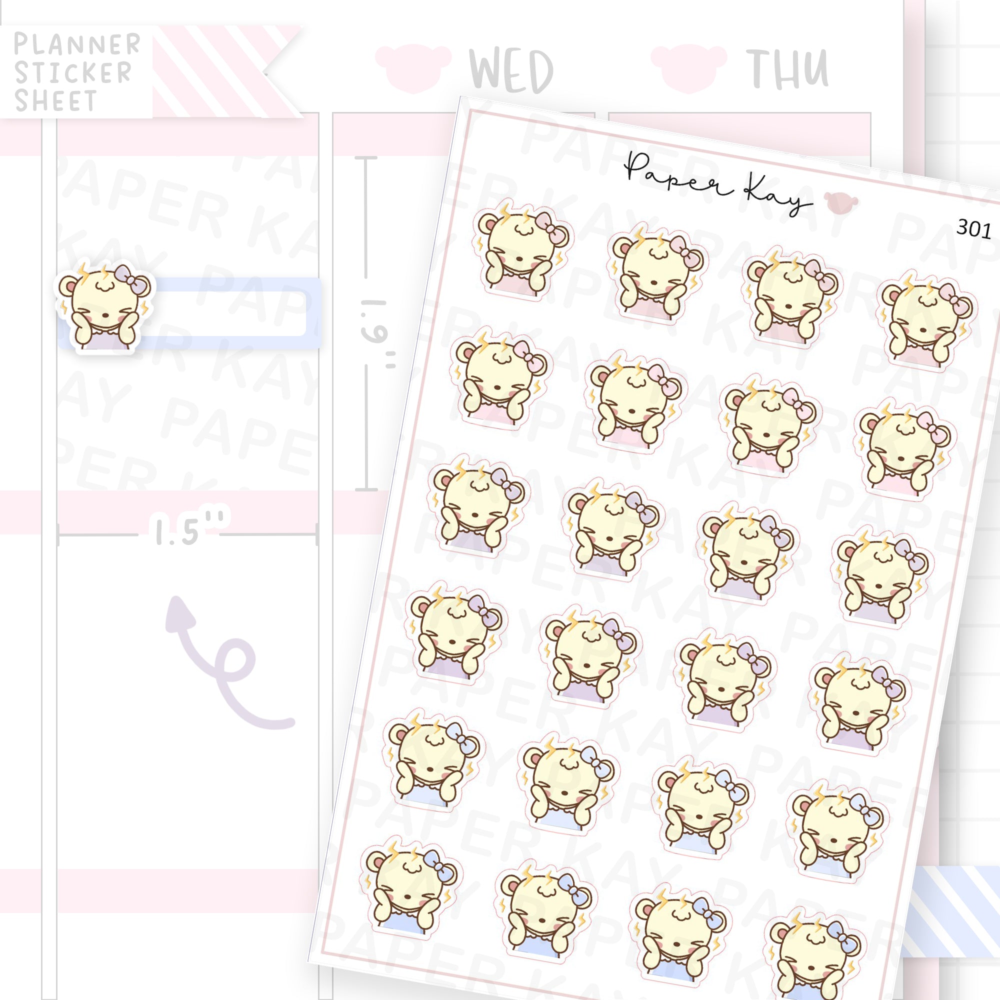 Headache Sticker Sheet
