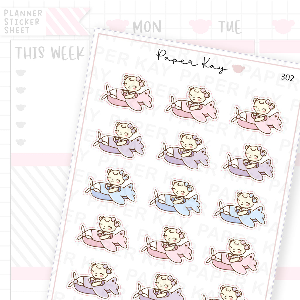 Aeroplane Sticker Sheet