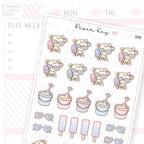 Sand Castle/Beach Sticker Sheet