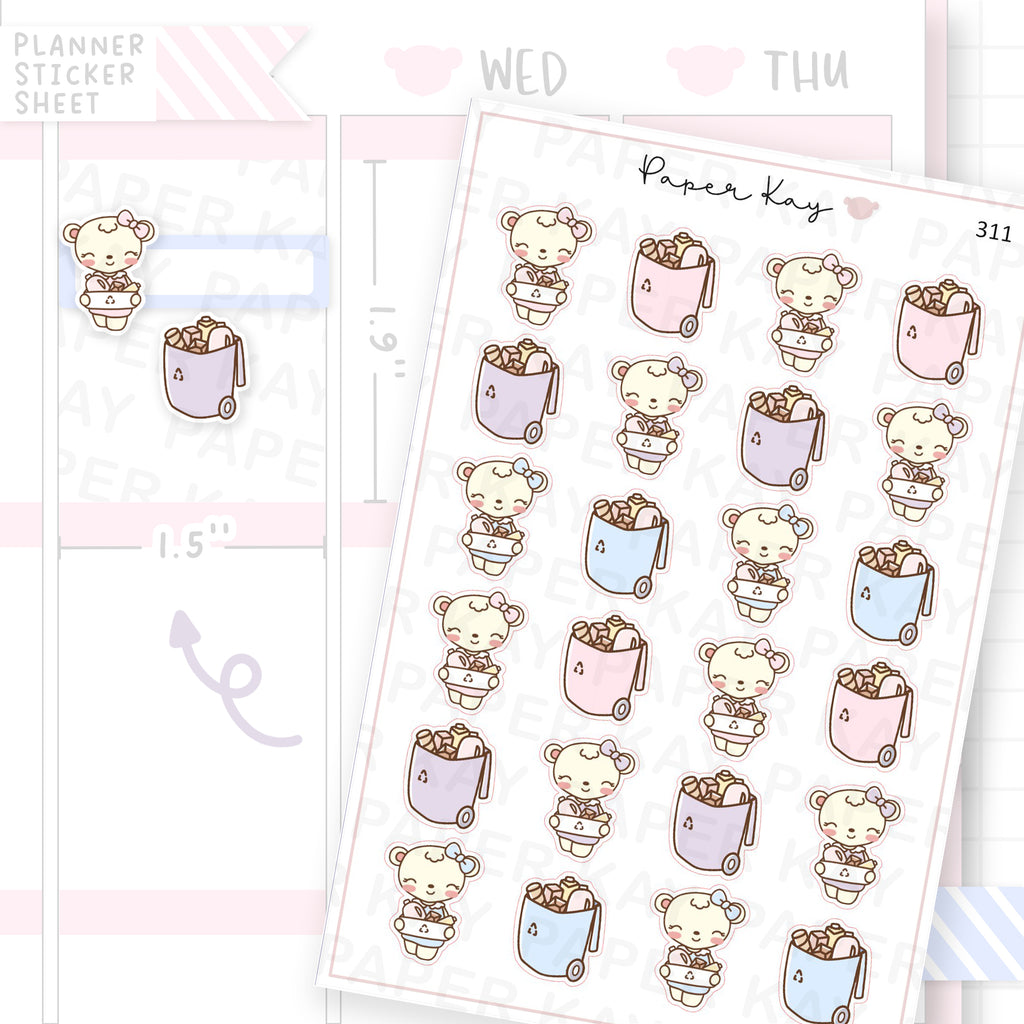 Recycle Bin Sticker Sheet