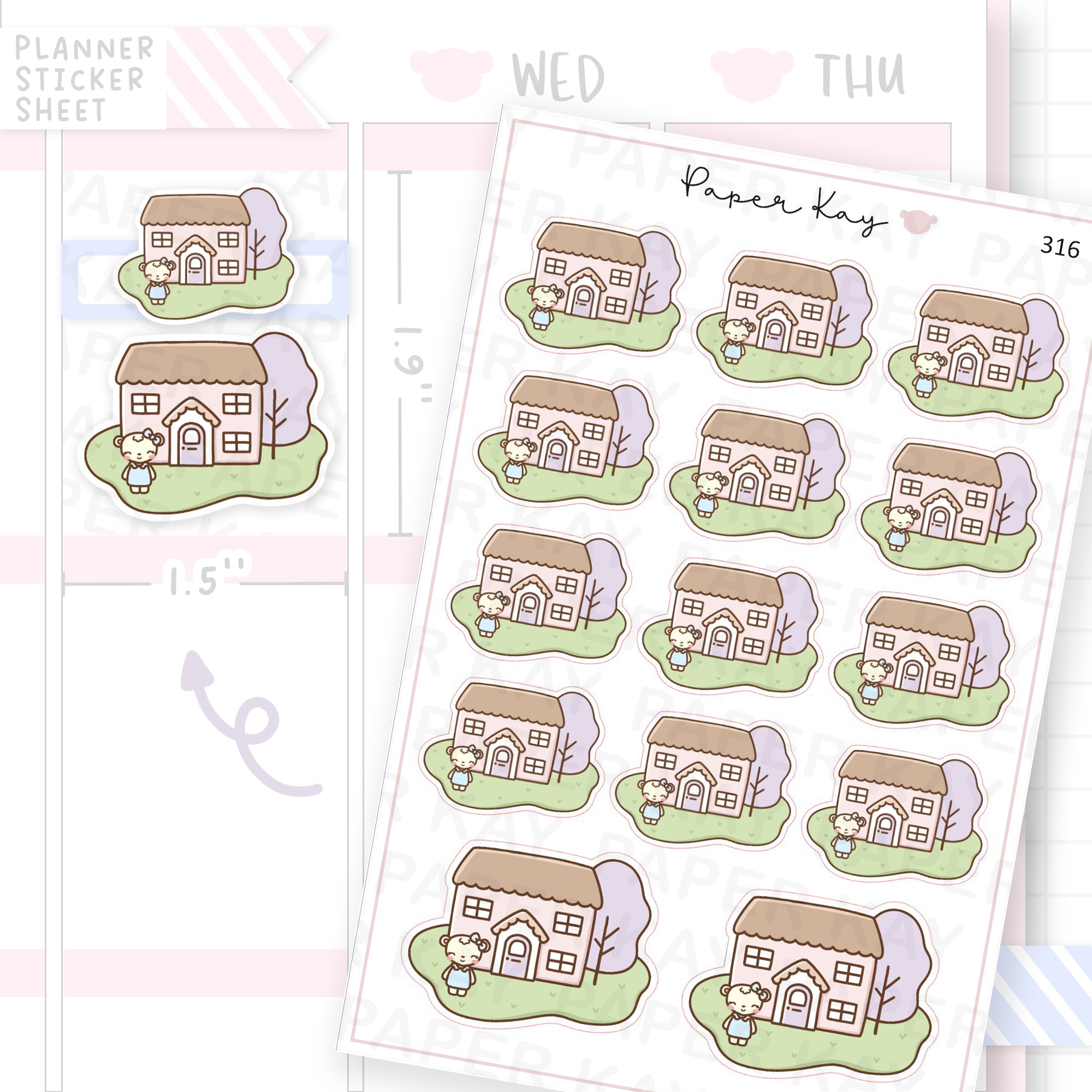 Home Sticker Sheet