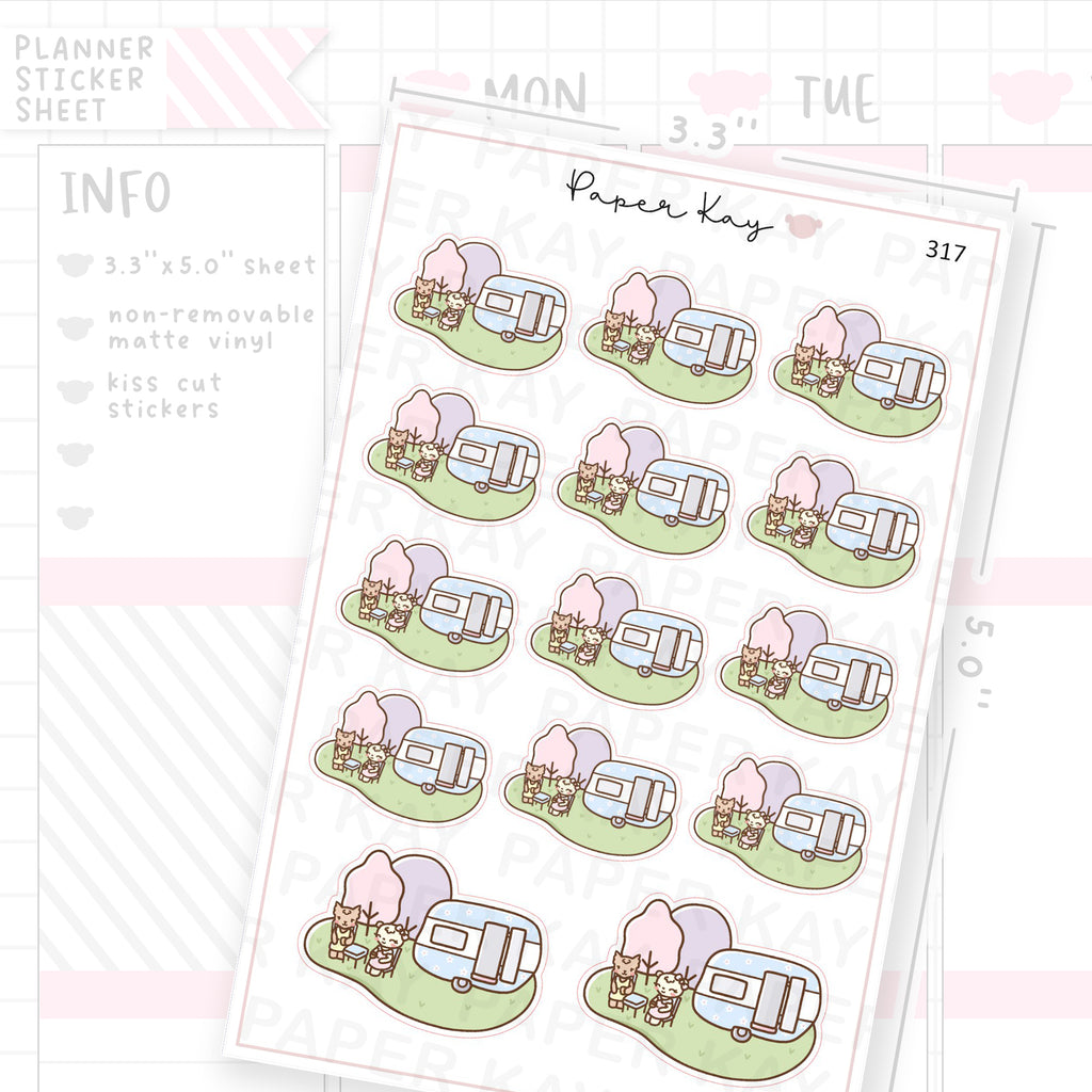 Caravan Sticker Sheet