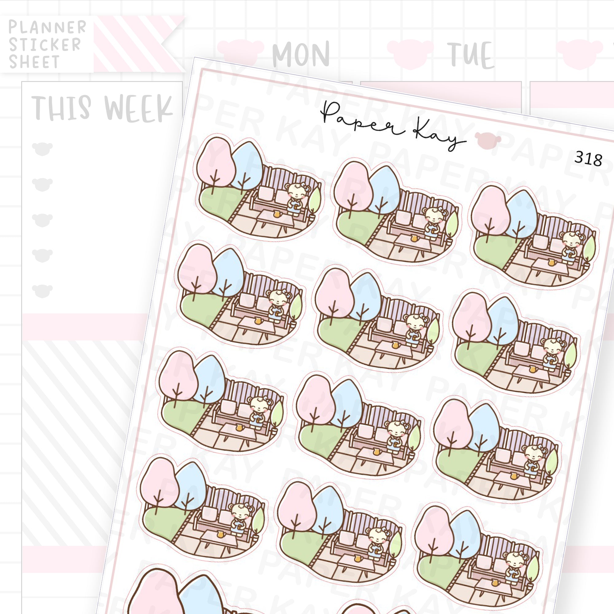 Garden Patio Sticker Sheet