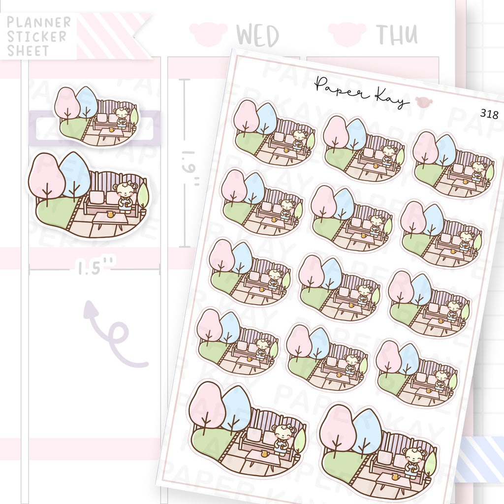 Garden Patio Sticker Sheet