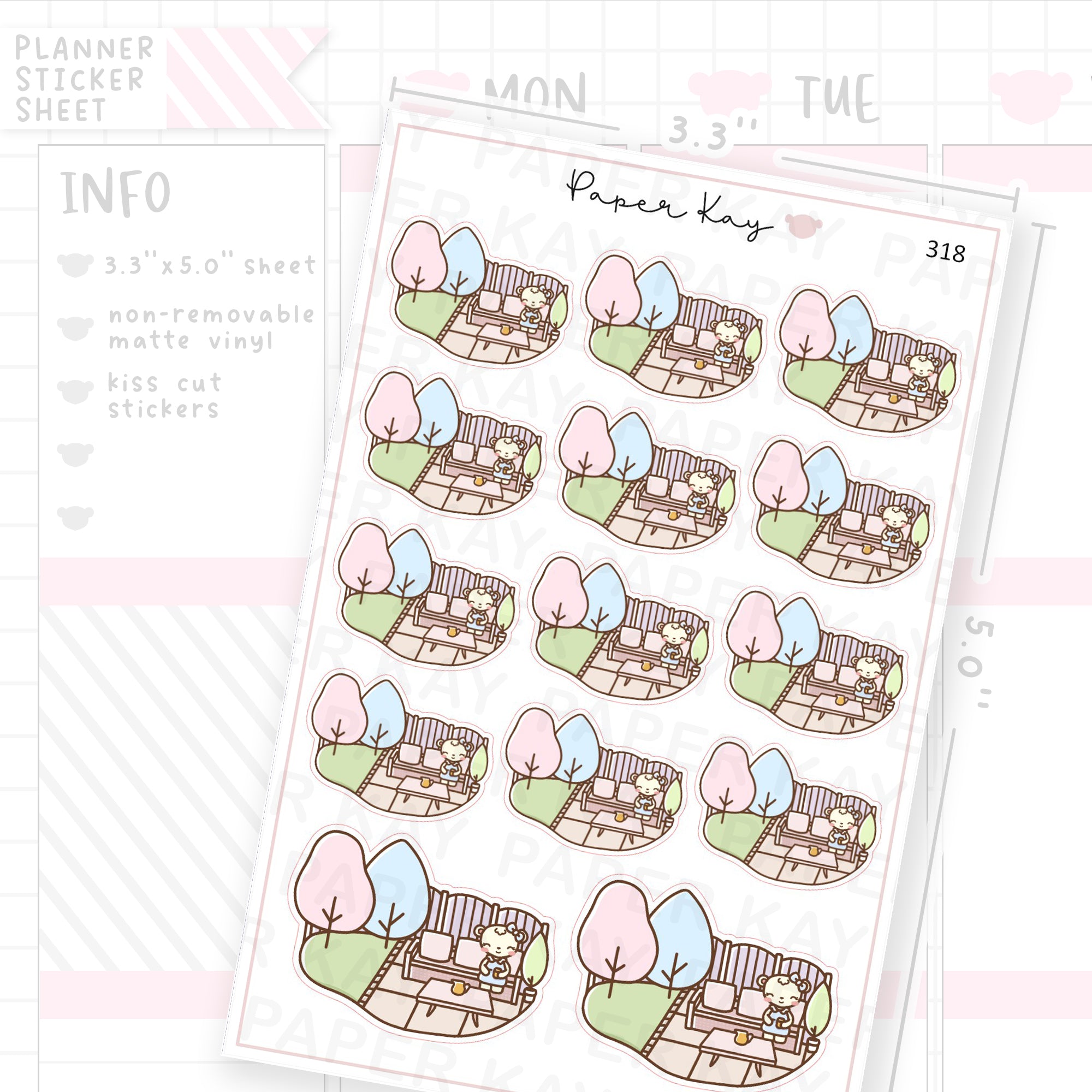Garden Patio Sticker Sheet