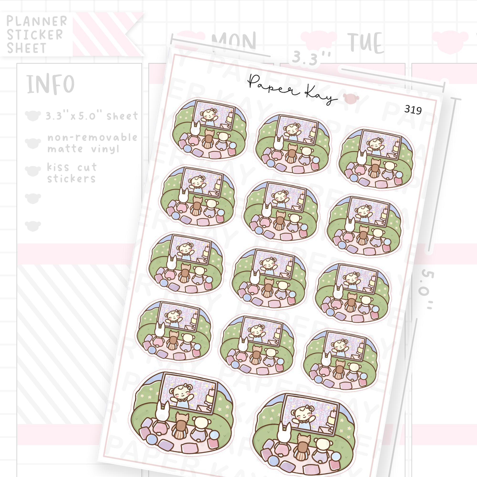 Outdoor Cinema Sticker Sheet