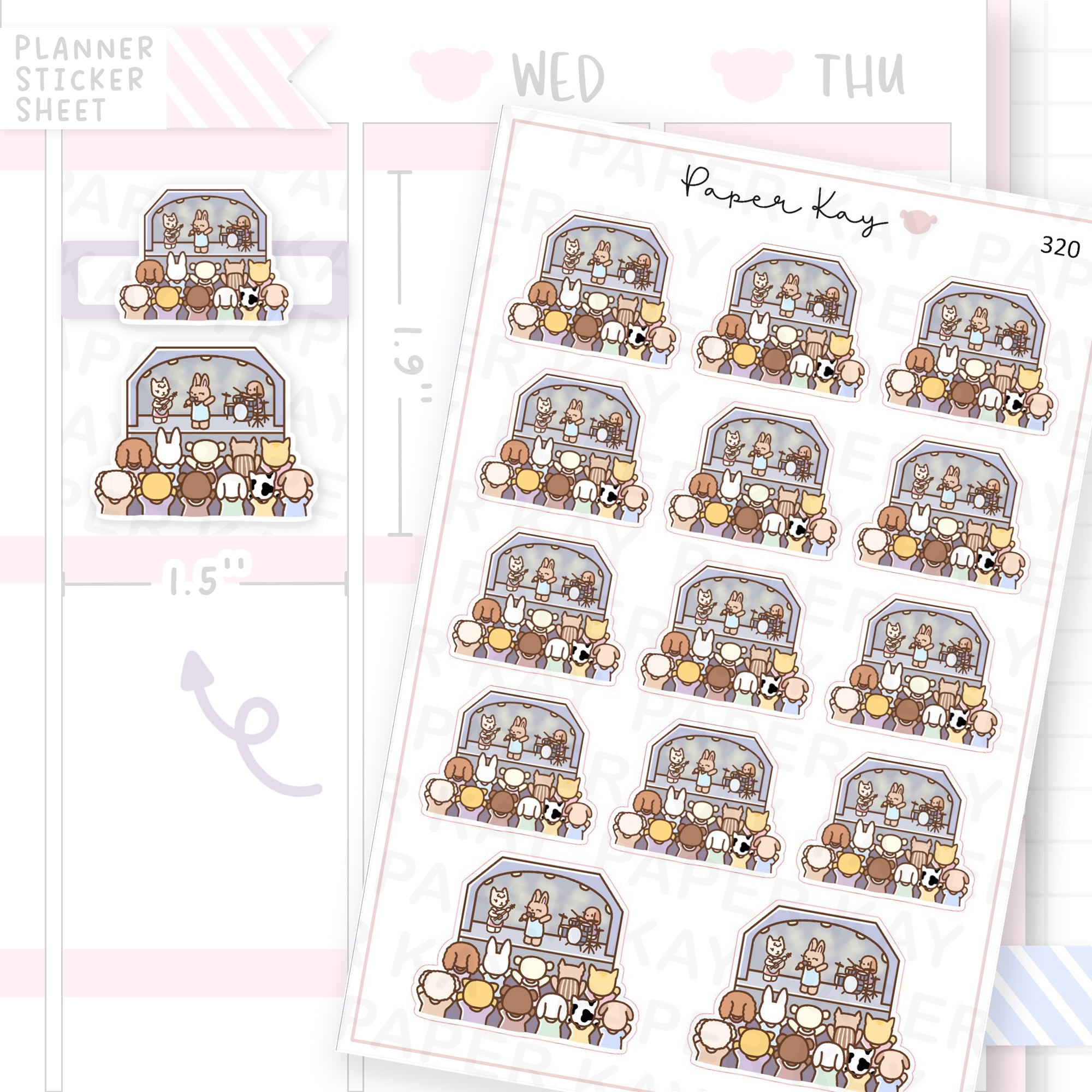 Concert Sticker Sheet