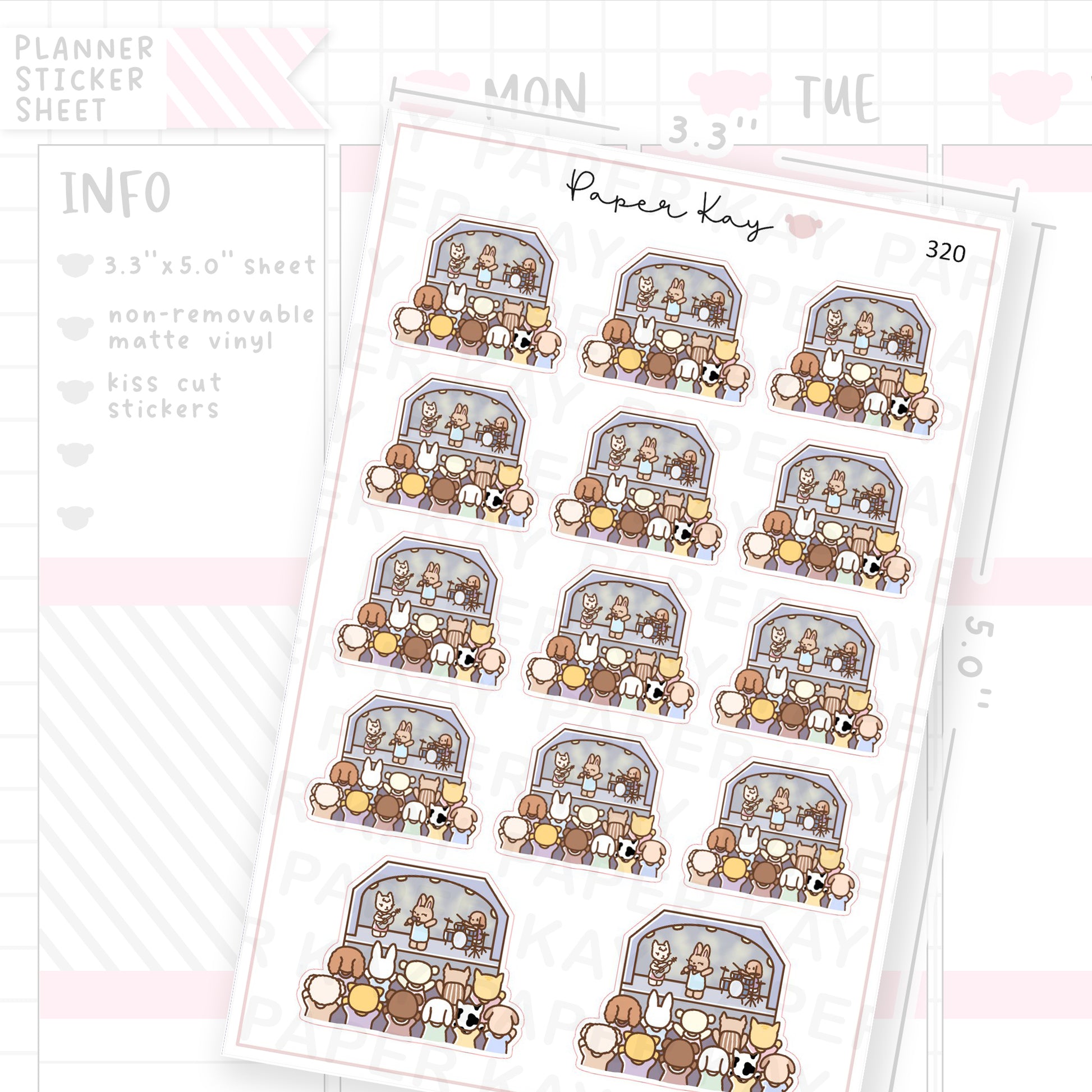 Concert Sticker Sheet – Paper Kay