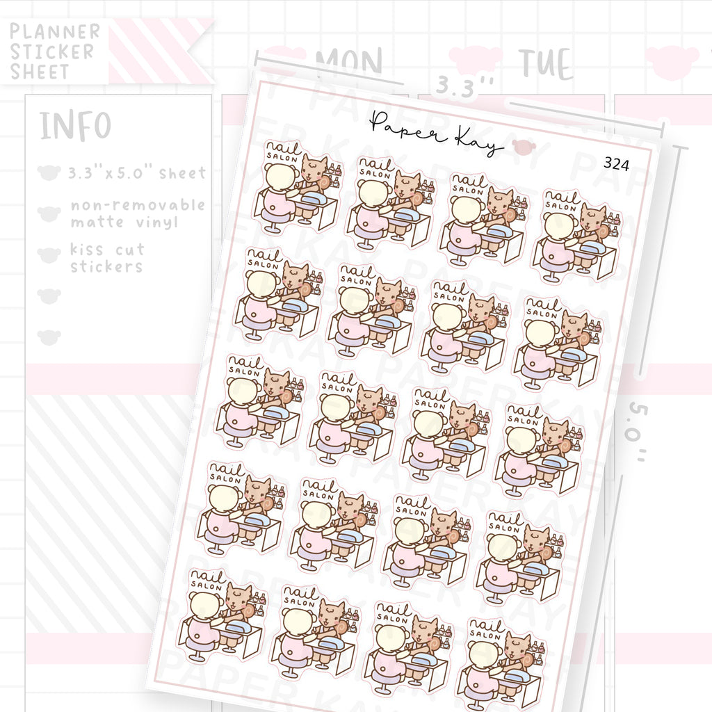 Nail Salon Sticker Sheet