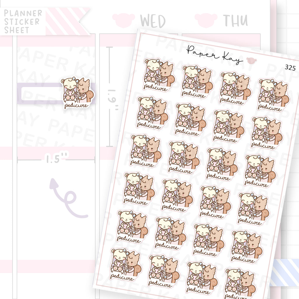 Pedicure Sticker Sheet