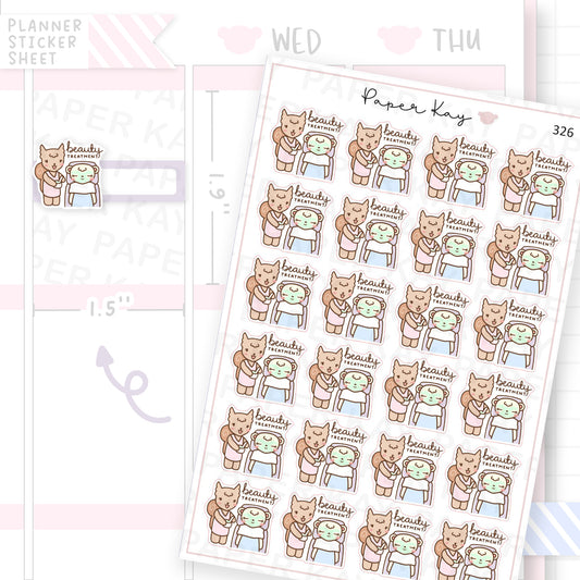 Beauty Treatment Sticker Sheet