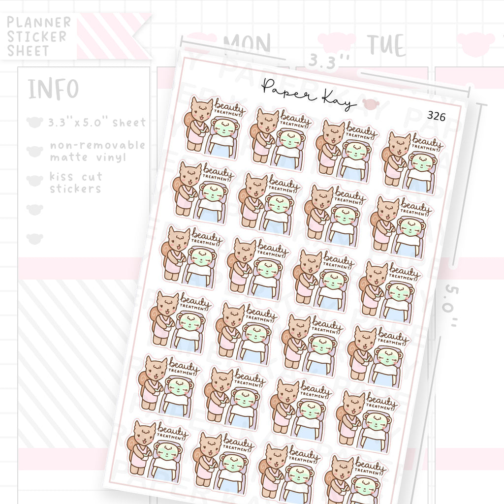Beauty Treatment Sticker Sheet