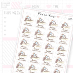 Laser Hair Removal Sticker Sheet