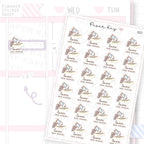 Laser Hair Removal Sticker Sheet