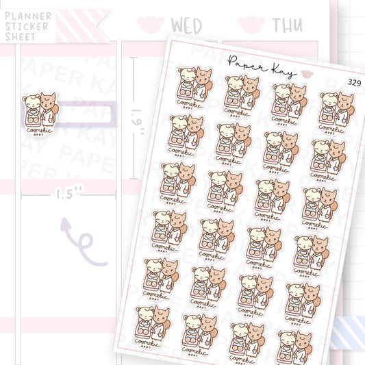 Cosmetic Appointment Sticker Sheet