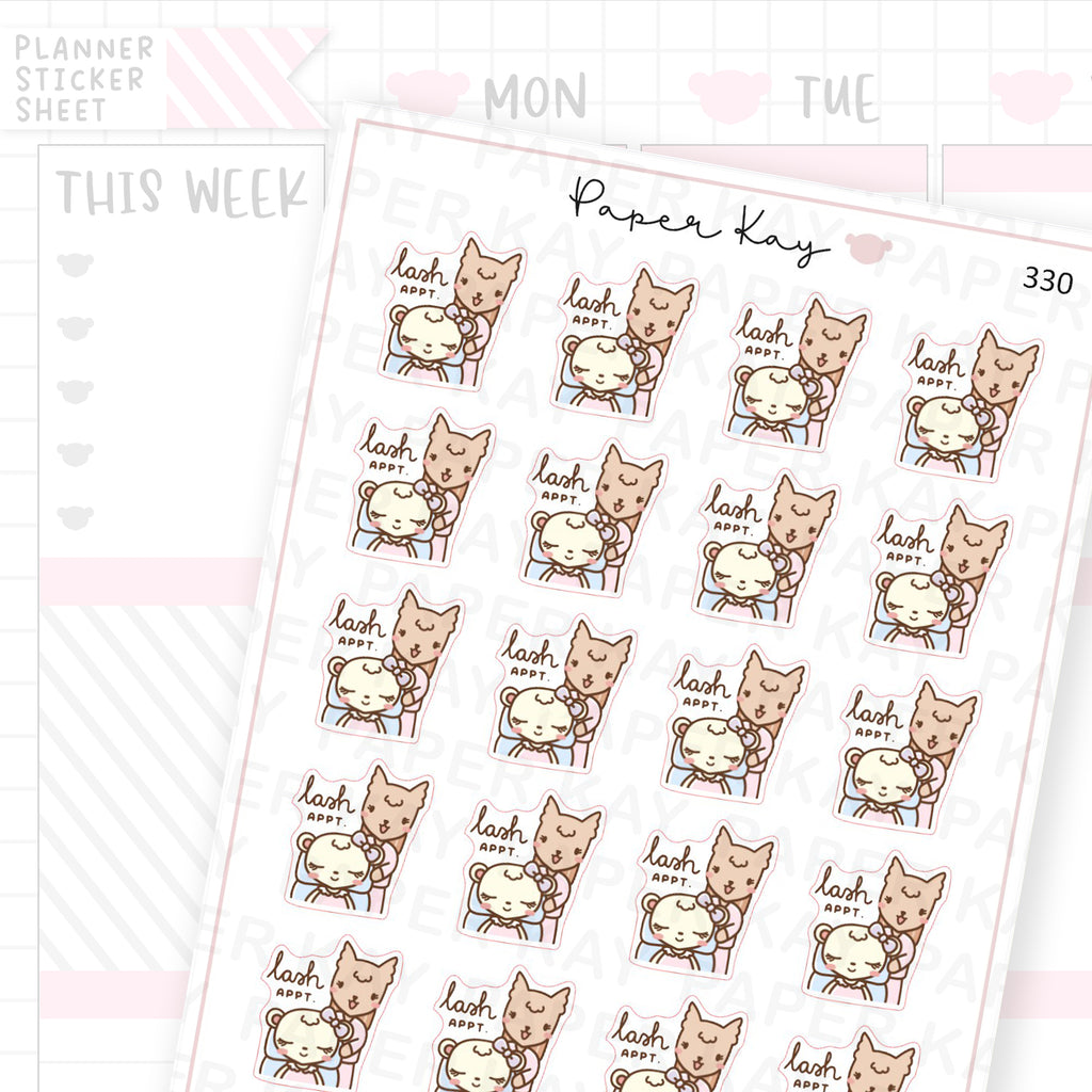 Lash Appointment Sticker Sheet