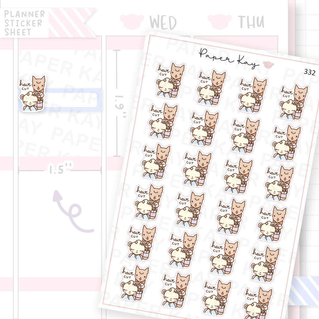 Haircut Sticker Sheet