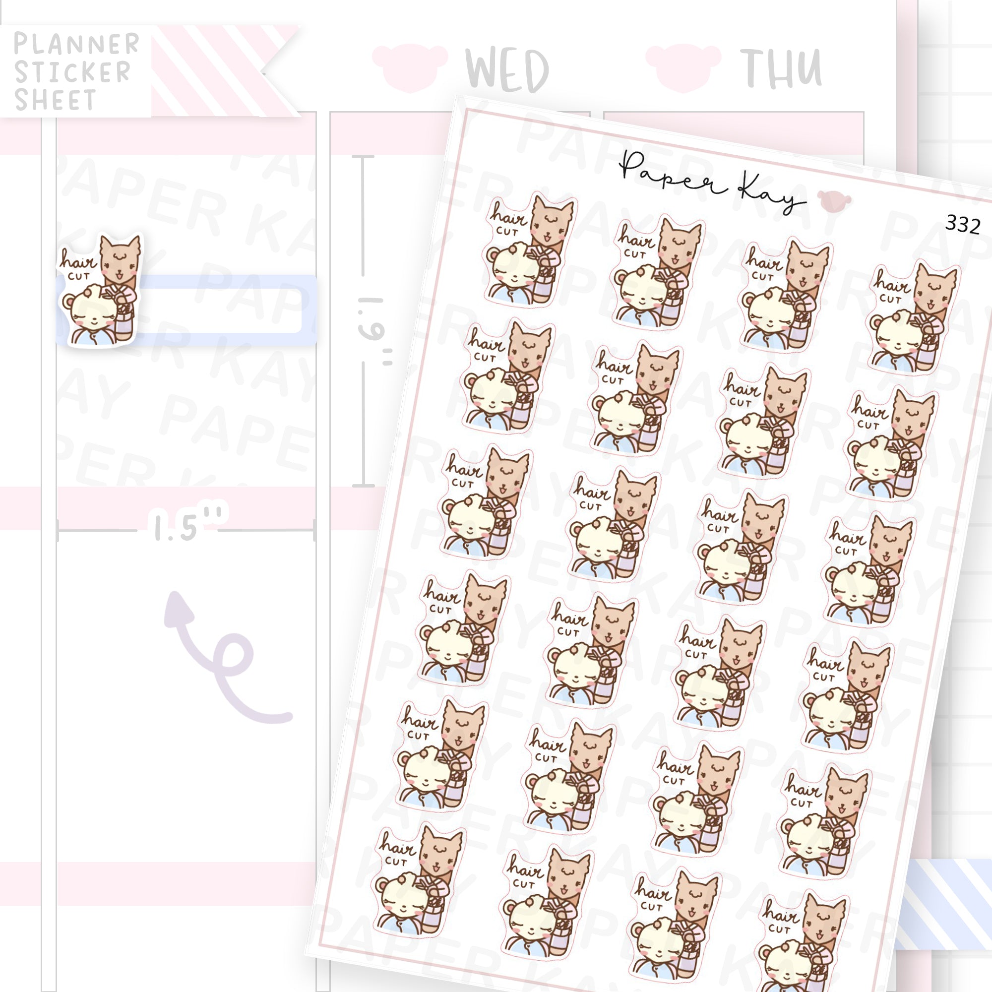 Haircut Sticker Sheet