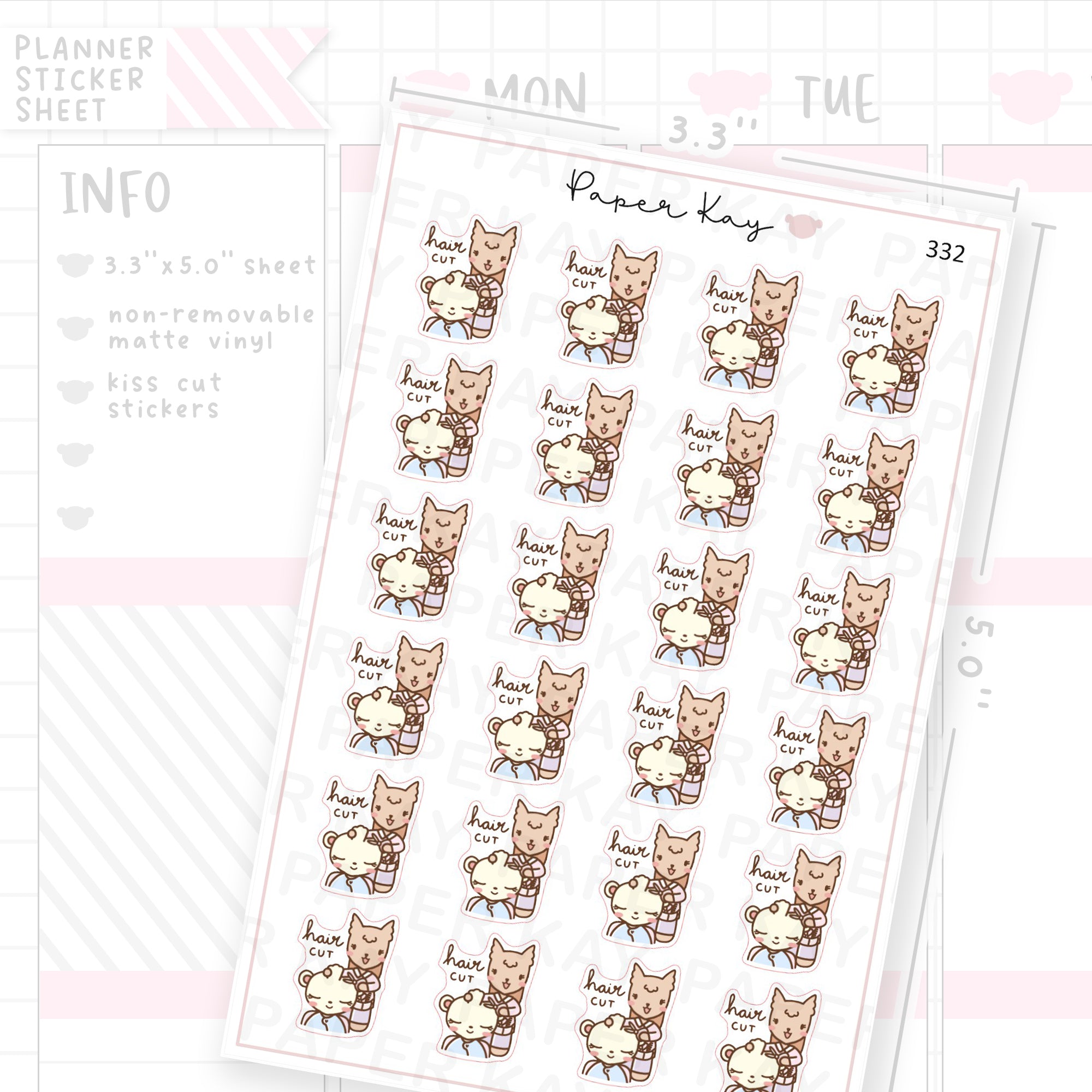 Haircut Sticker Sheet