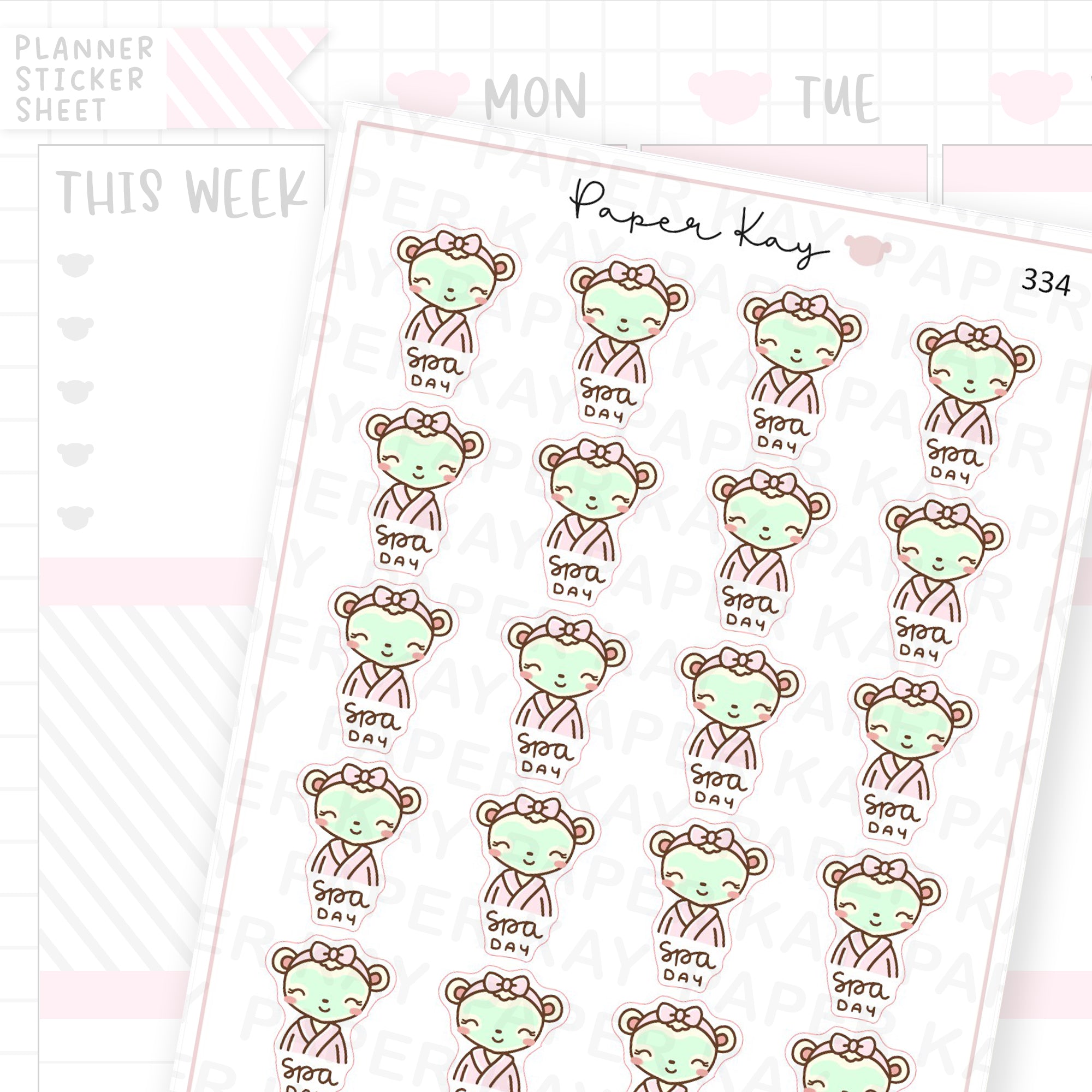 Spa Day Sticker Sheet