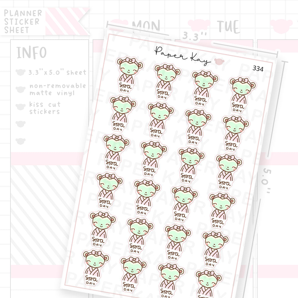 Spa Day Sticker Sheet