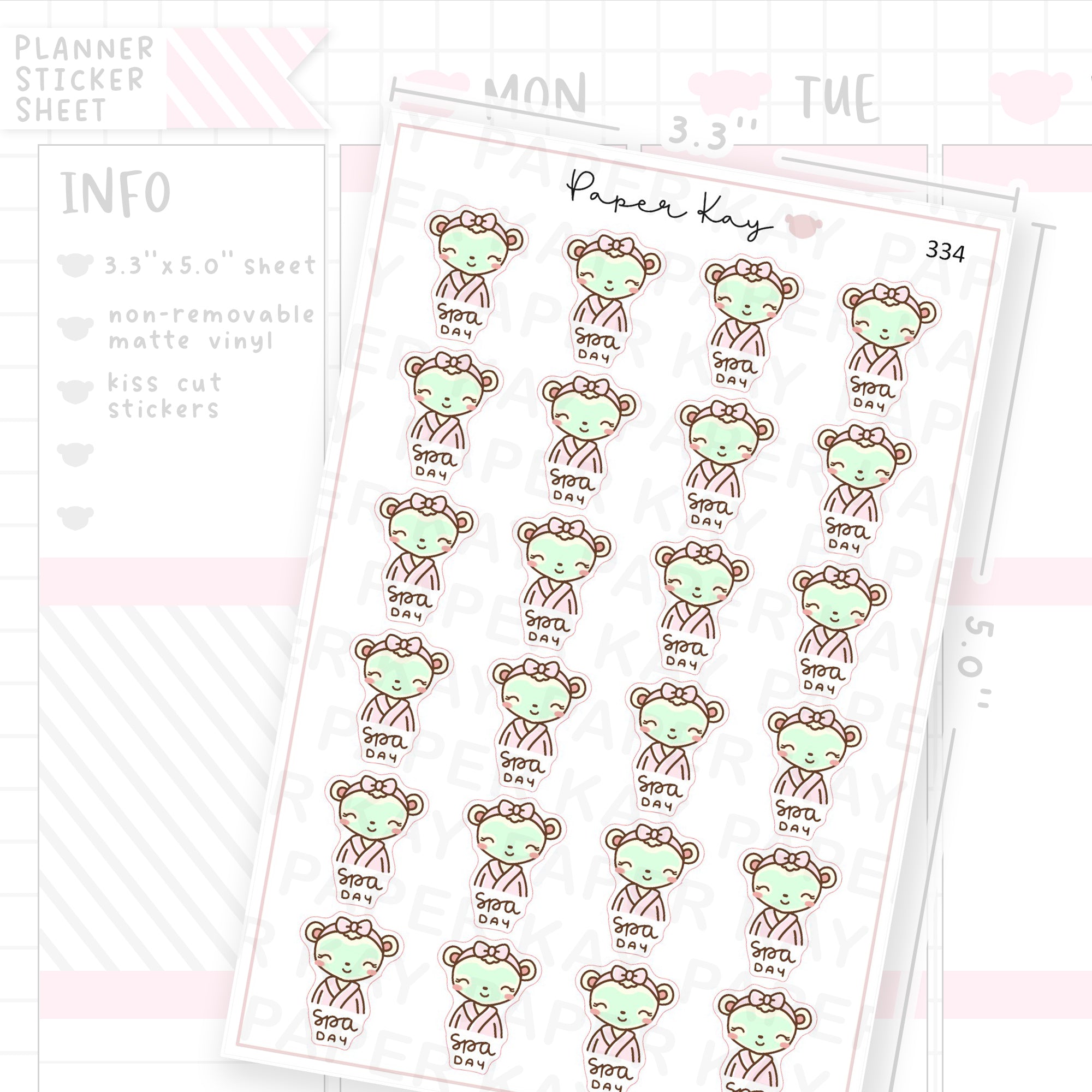 Spa Day Sticker Sheet
