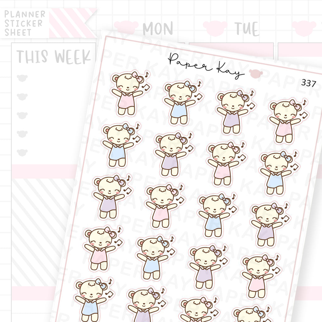 Dancing to Music Sticker Sheet