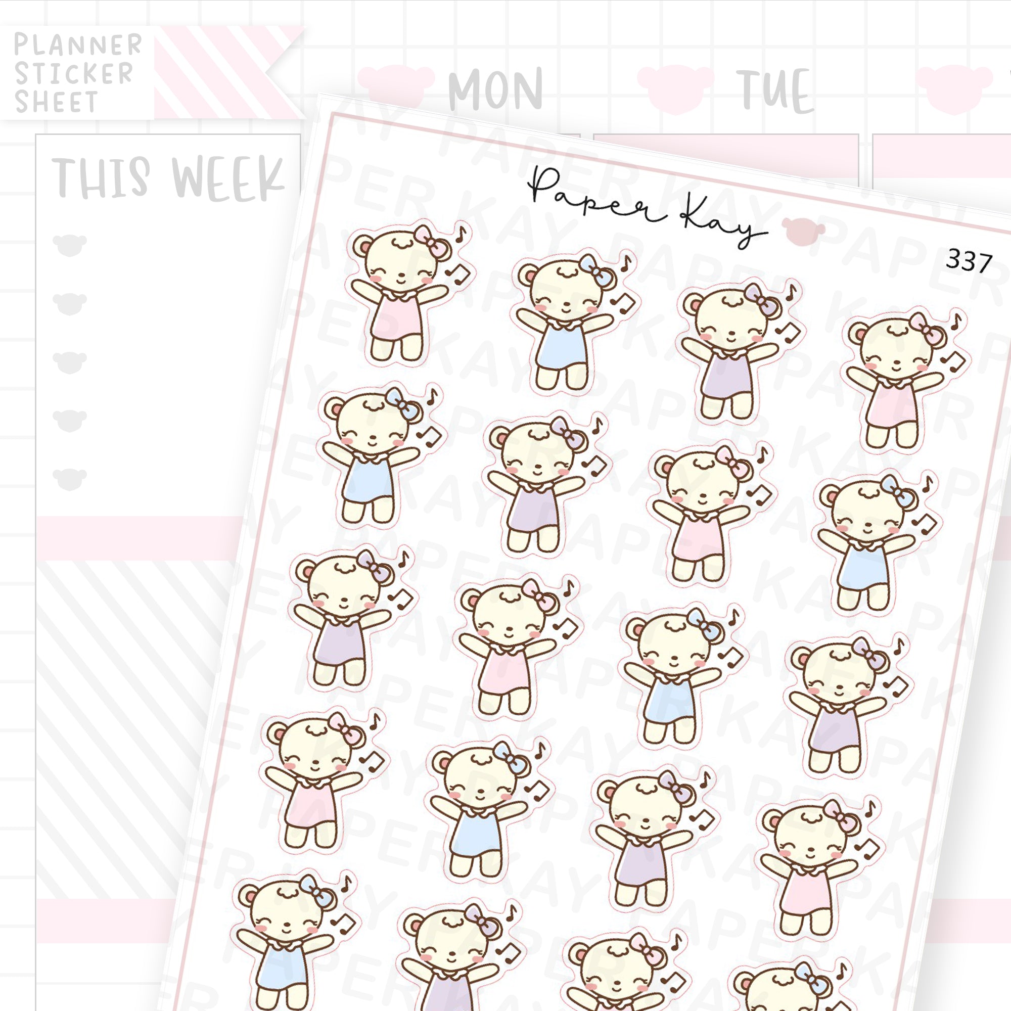 Dancing to Music Sticker Sheet