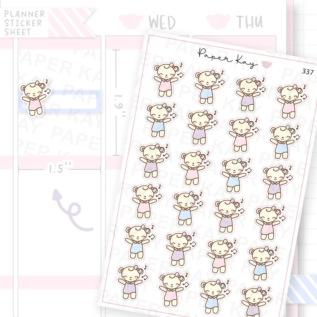 Dancing to Music Sticker Sheet