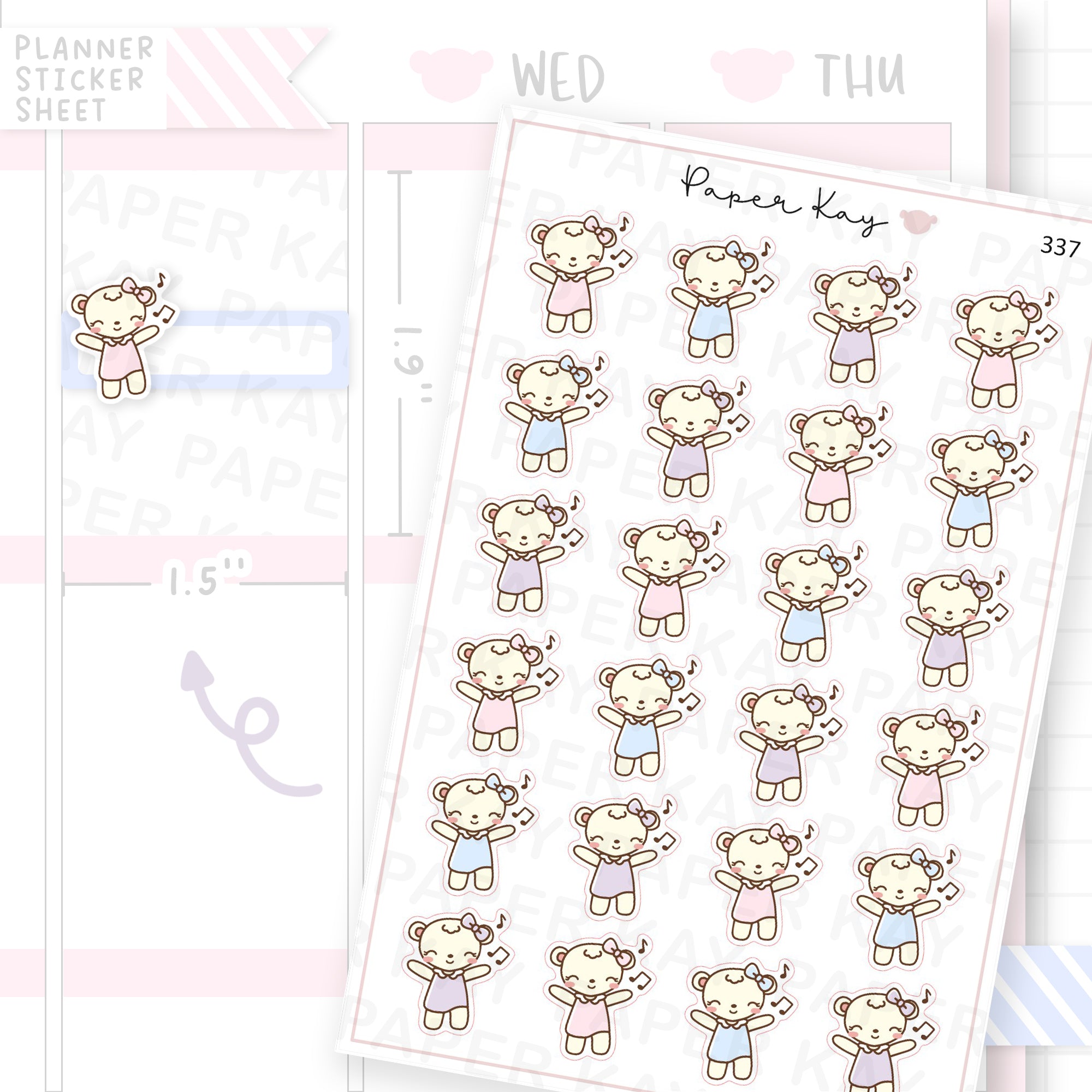 Dancing to Music Sticker Sheet
