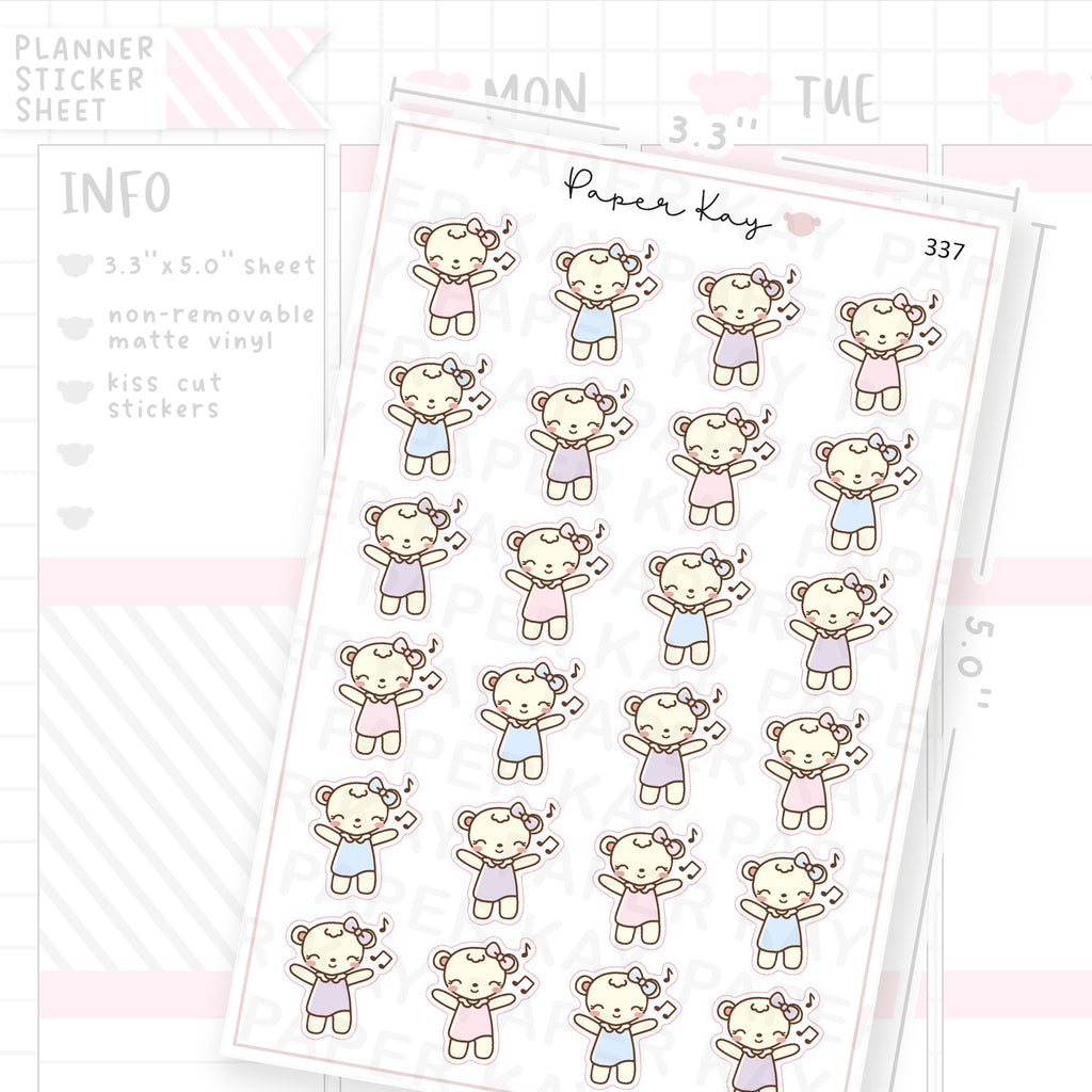 Dancing to Music Sticker Sheet