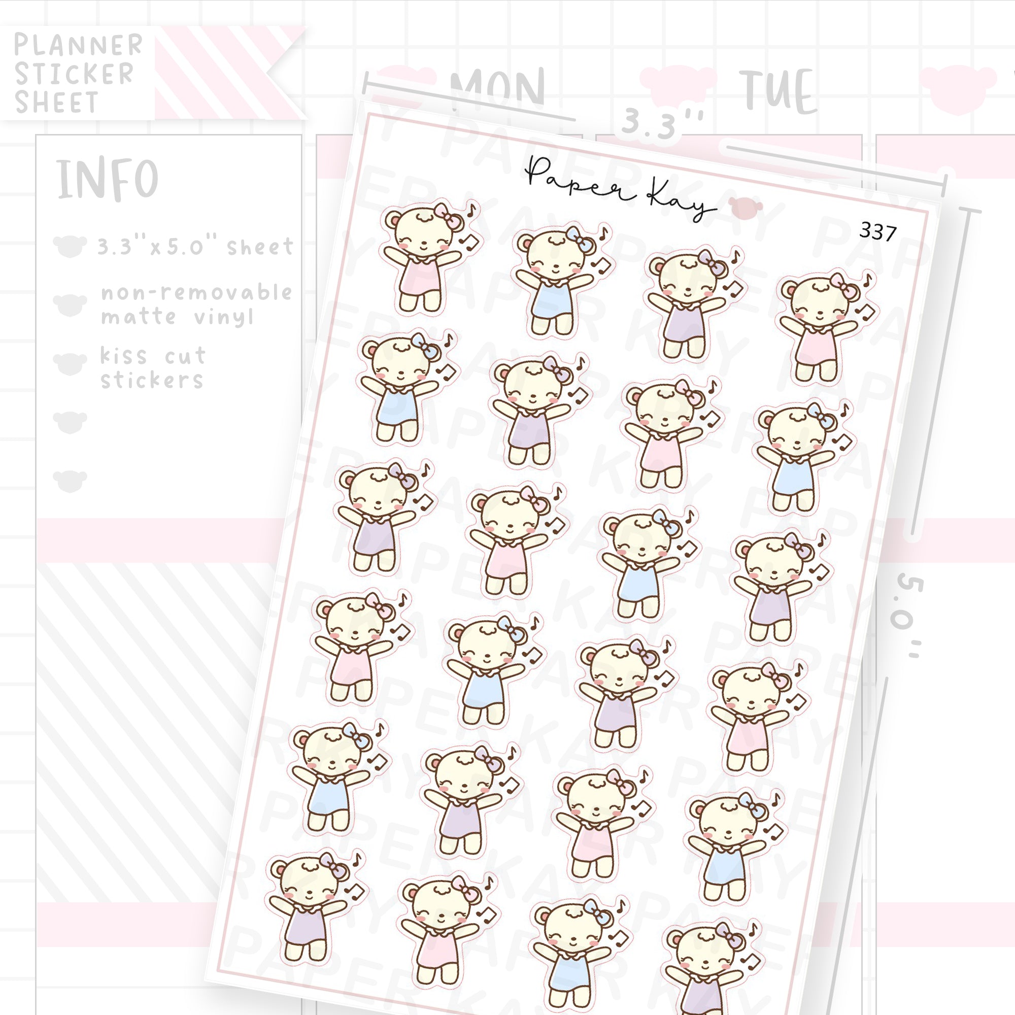 Dancing to Music Sticker Sheet