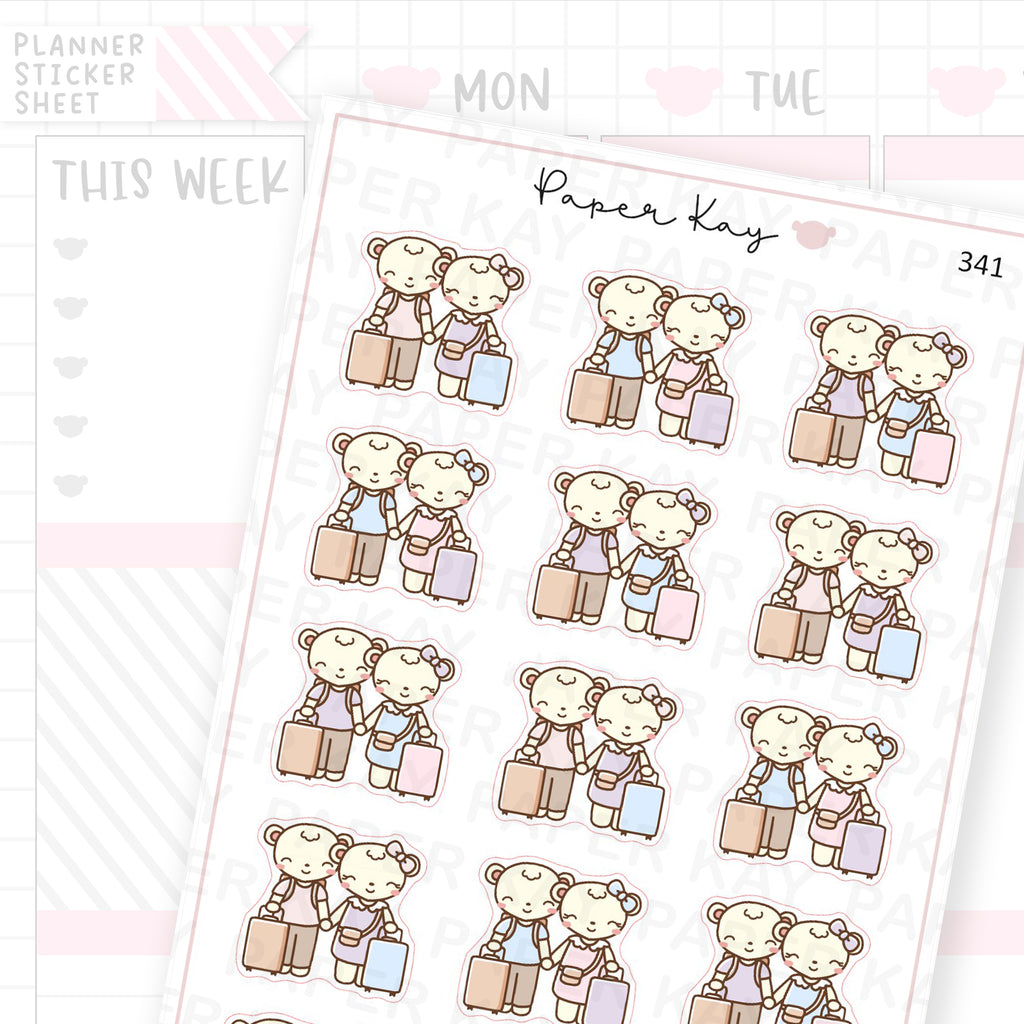 Couples Holiday Sticker Sheet