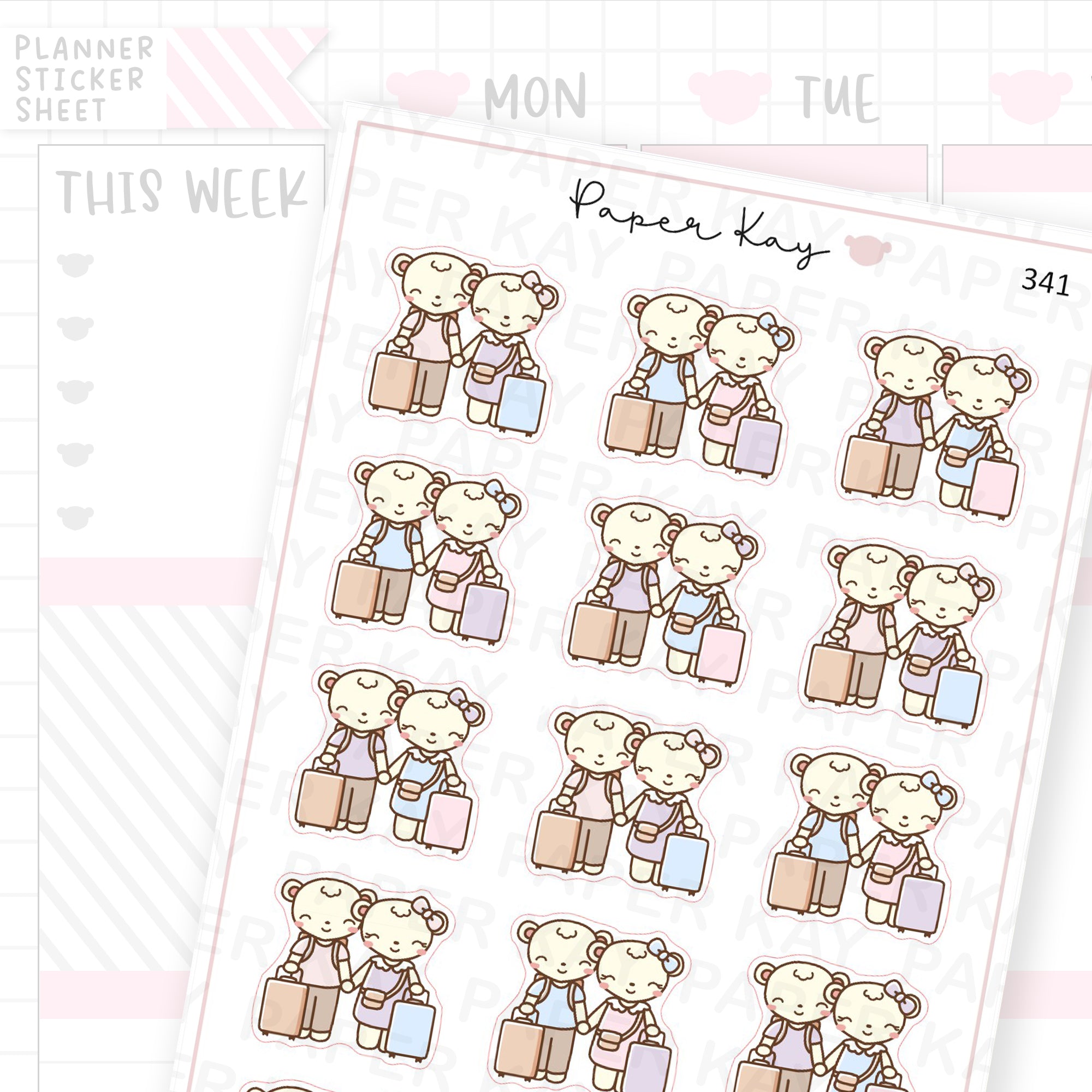 Couples Holiday Sticker Sheet