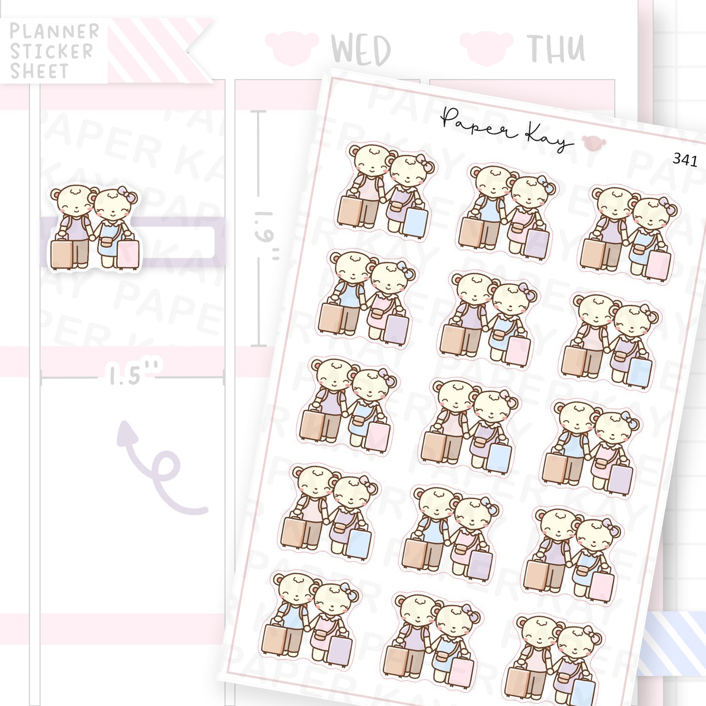 Couples Holiday Sticker Sheet