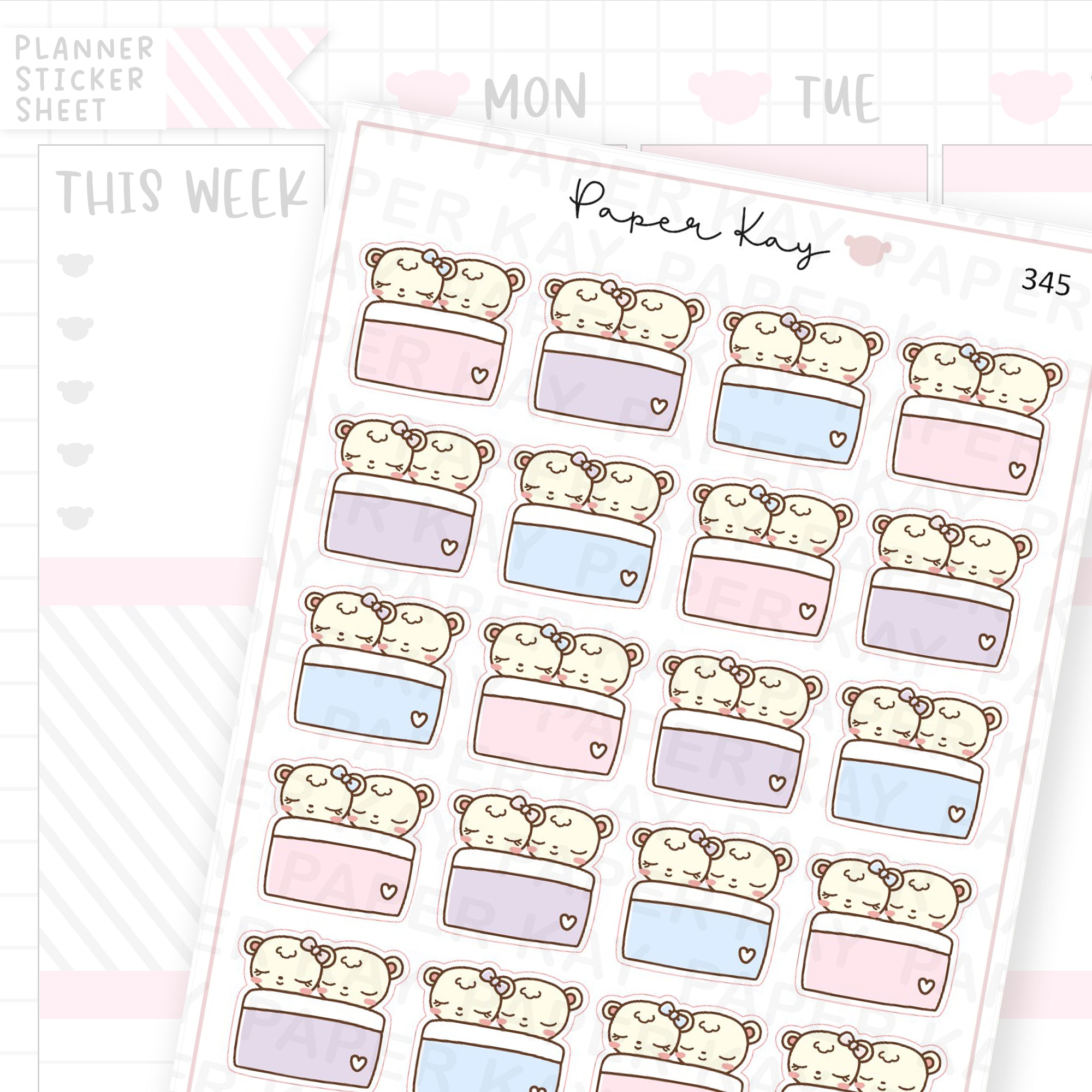 Napping Couple Sticker Sheet