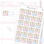 Napping Couple Sticker Sheet
