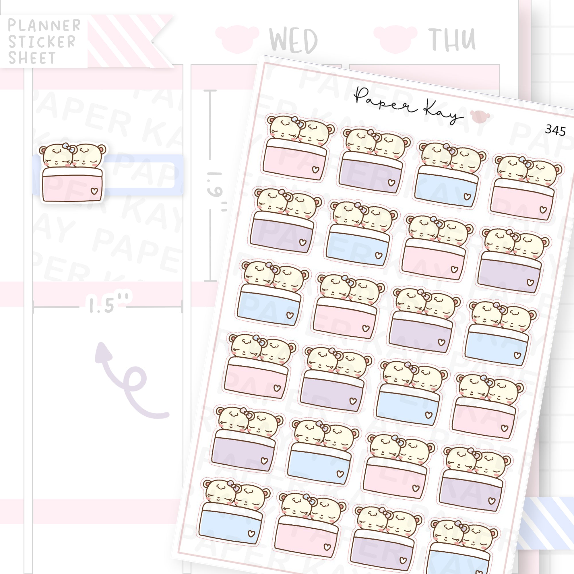 Napping Couple Sticker Sheet